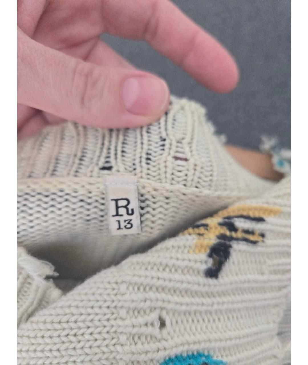 R13 Мульти хлопковый джемпер / свитер, фото 3