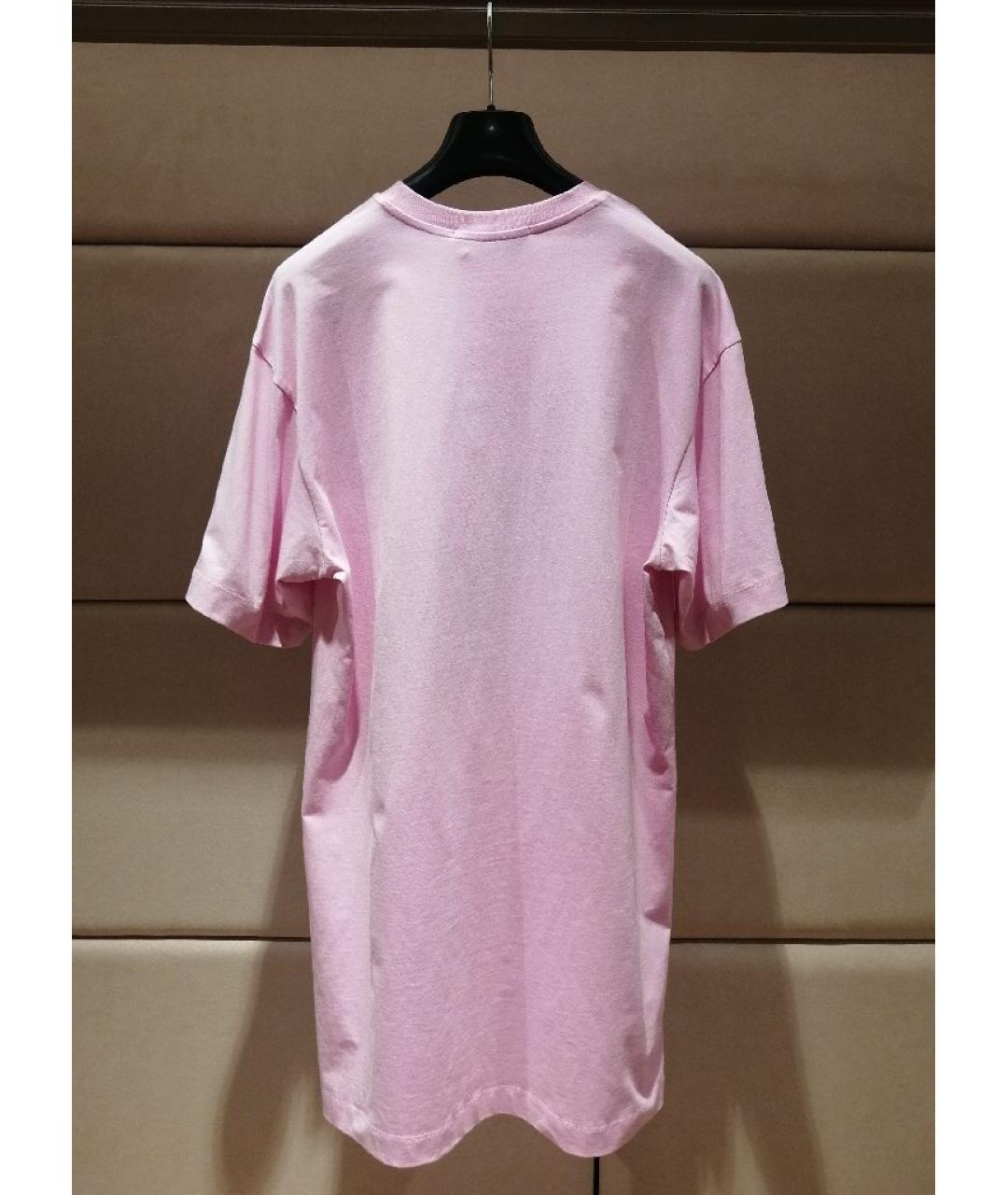 MSGM Розовое хлопковое повседневное платье, фото 2