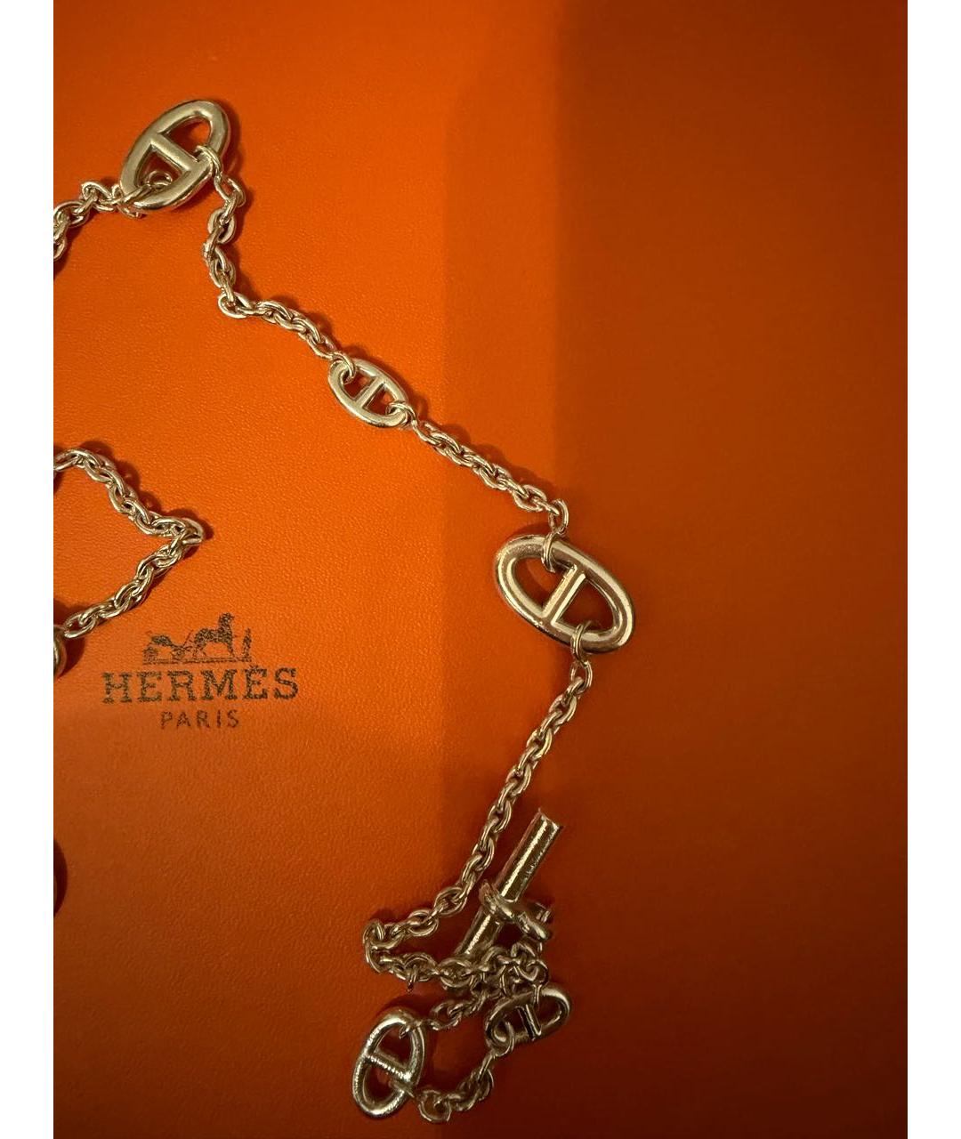 HERMES Серебряное серебряное колье, фото 2