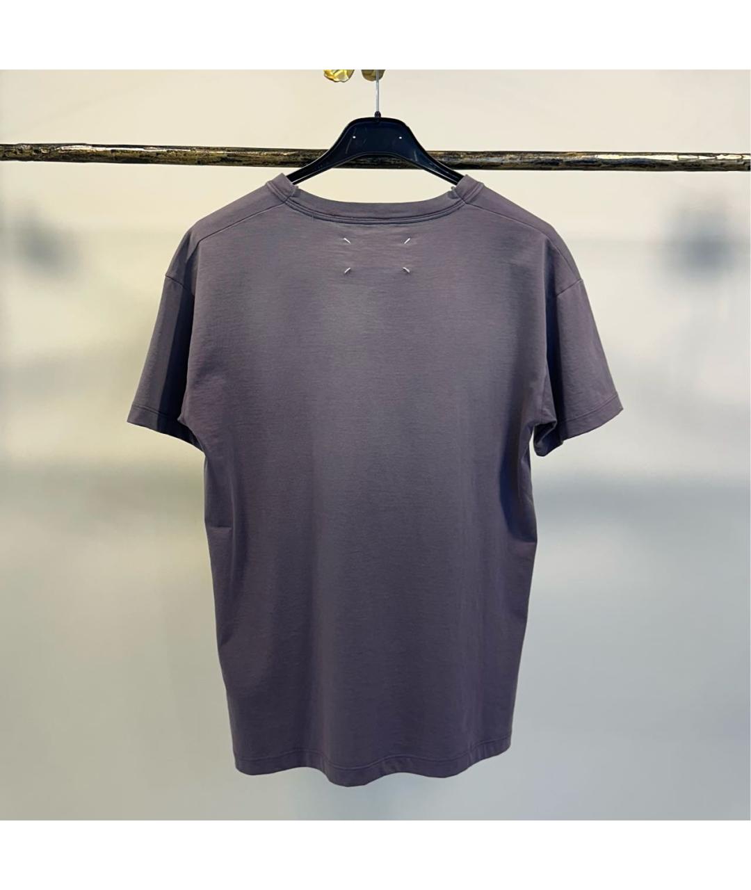 MAISON MARGIELA Фиолетовая хлопковая футболка, фото 6