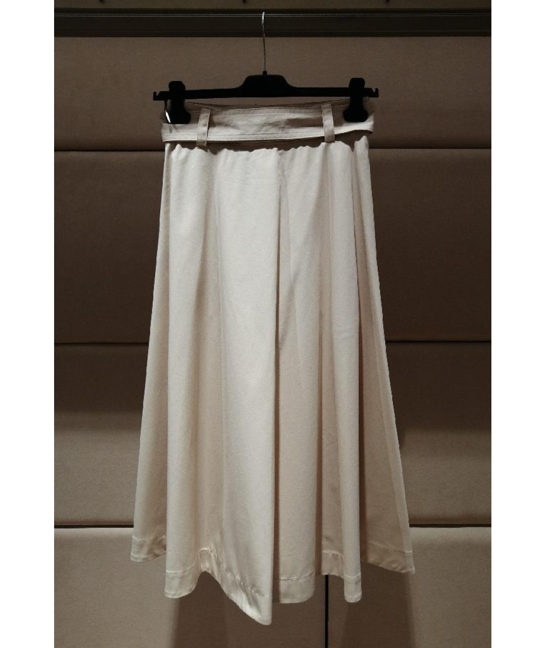 MSGM Бежевая юбка миди, фото 2