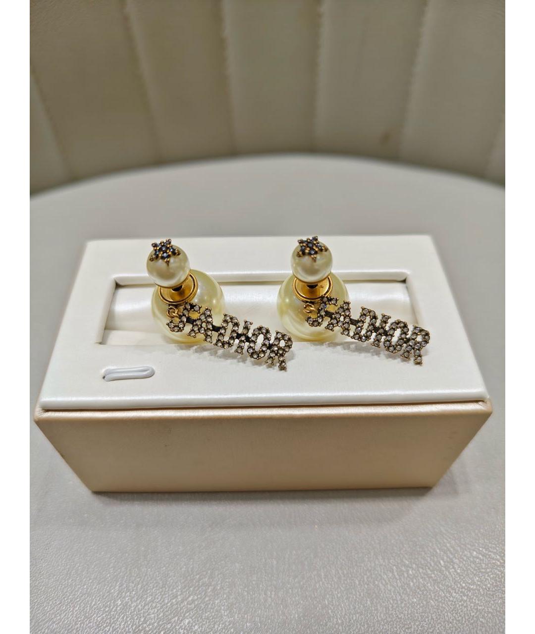 CHRISTIAN DIOR Золотые серьги, фото 5