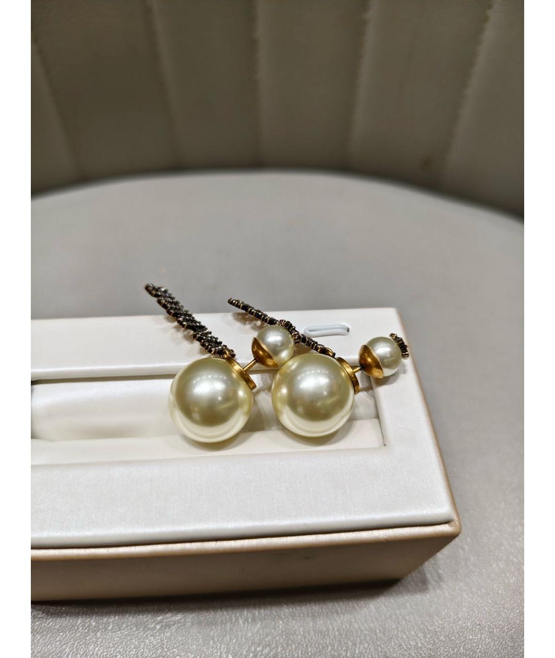 CHRISTIAN DIOR Золотые серьги, фото 3