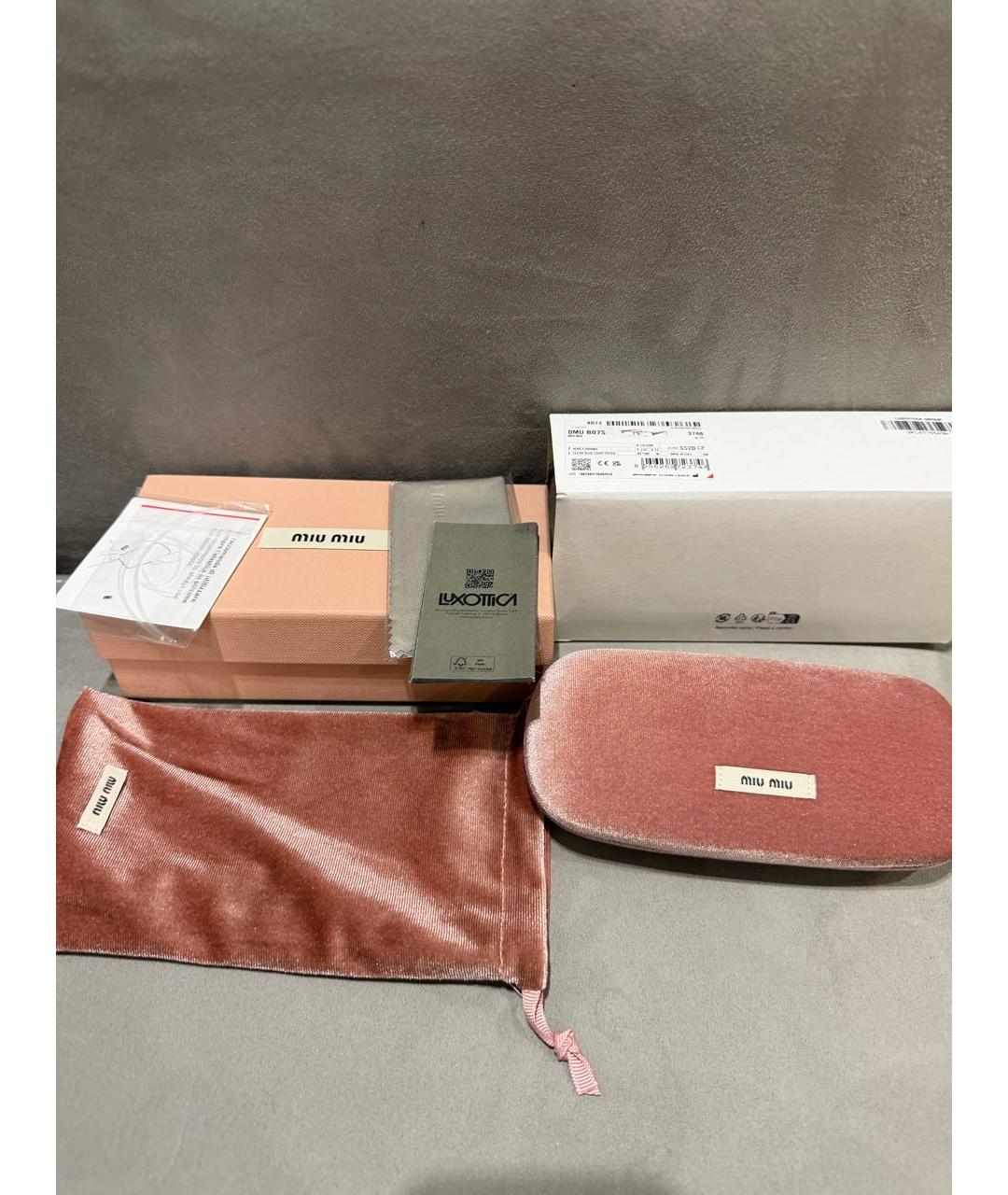 MIU MIU Пластиковые солнцезащитные очки, фото 6