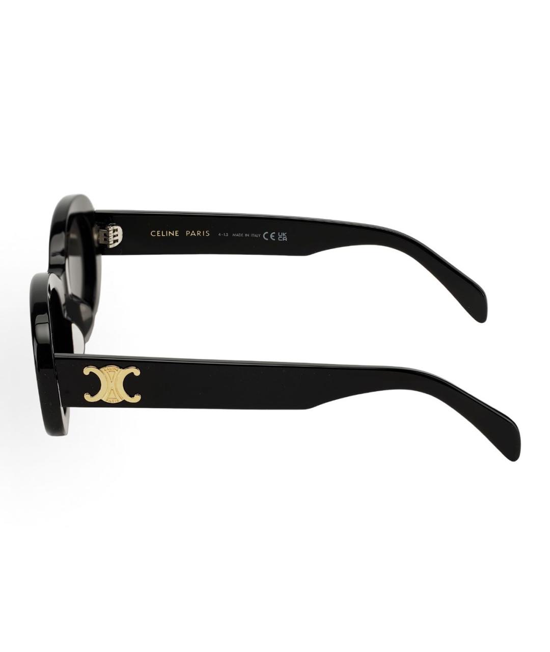 CELINE Черные пластиковые солнцезащитные очки, фото 2