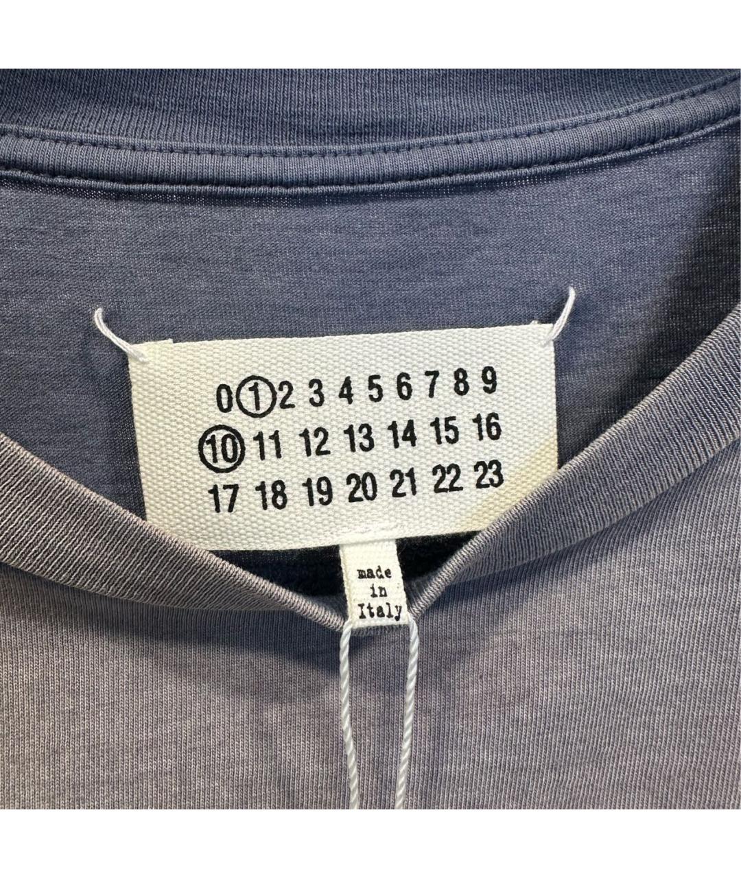 MAISON MARGIELA Фиолетовая хлопковая футболка, фото 3