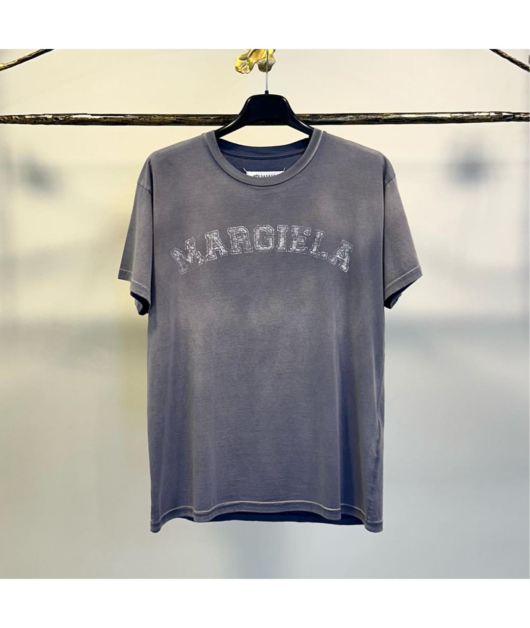 MAISON MARGIELA Фиолетовая хлопковая футболка, фото 8