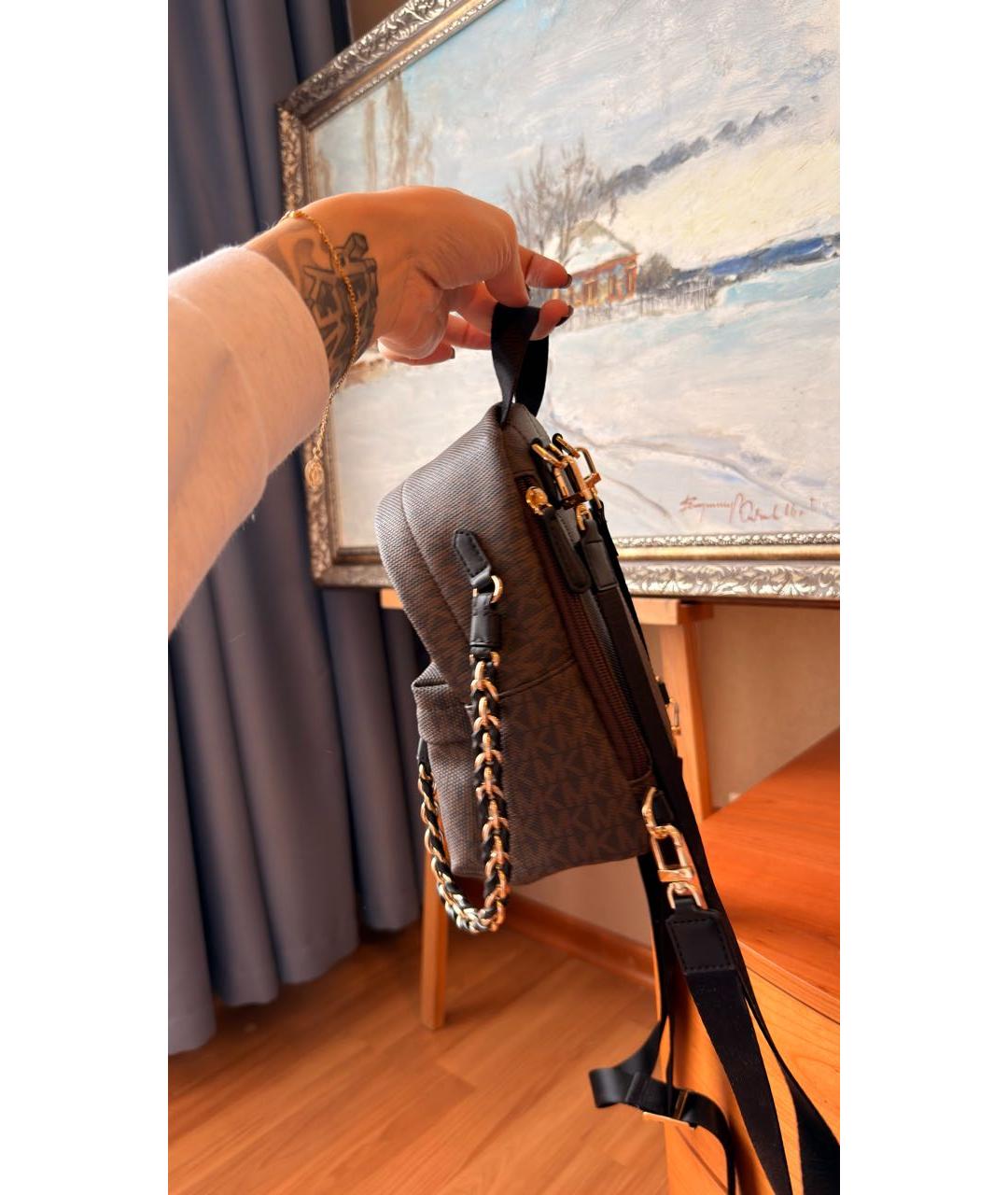 MICHAEL KORS Коричневый рюкзак, фото 3