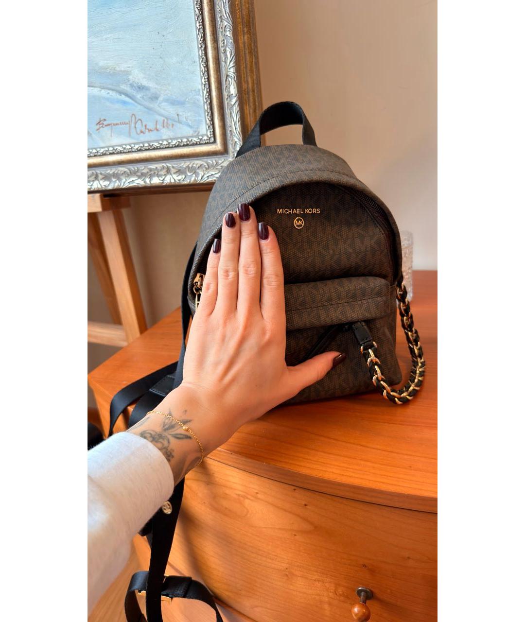 MICHAEL KORS Коричневый рюкзак, фото 4