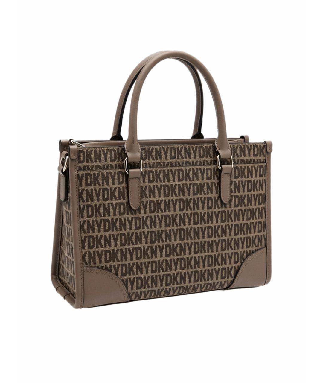 DKNY Коричневая сумка с короткими ручками, фото 1