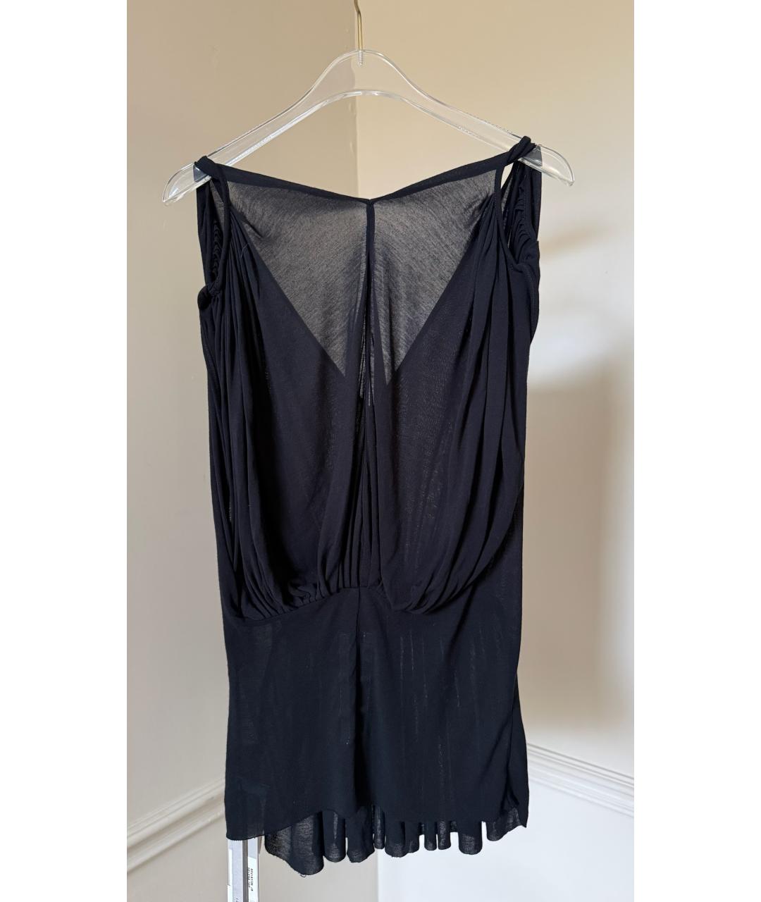 RICK OWENS Черная майка, фото 2