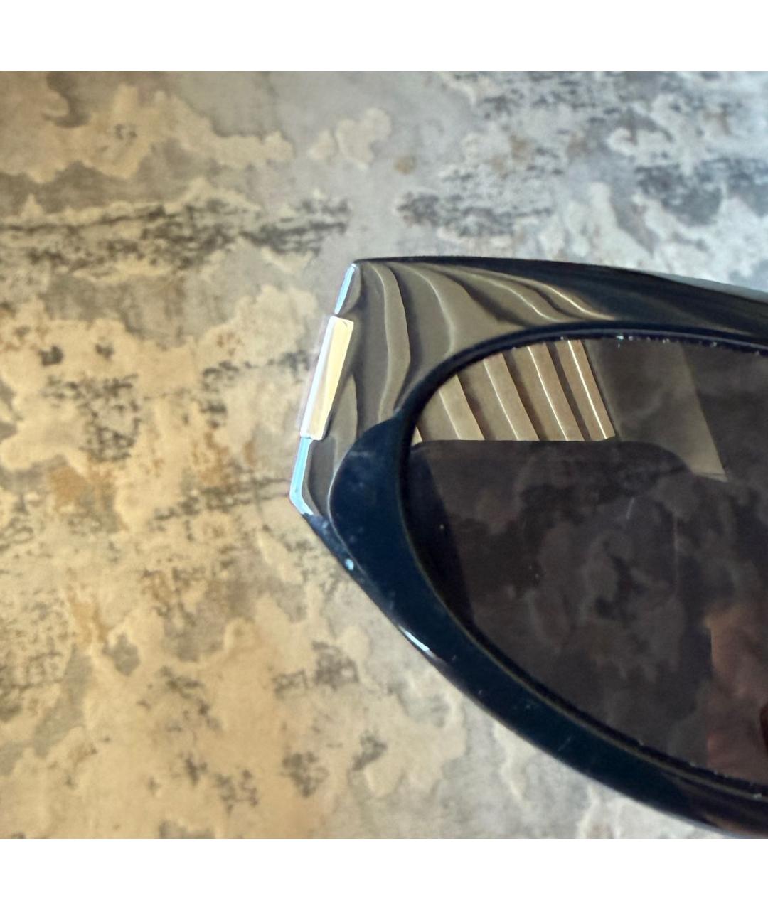 SAINT LAURENT Черные пластиковые солнцезащитные очки, фото 4