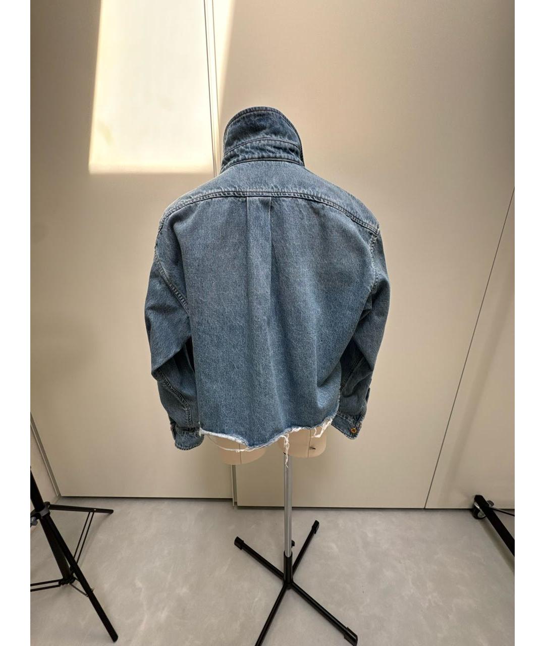MIU MIU Голубая деним куртка, фото 2