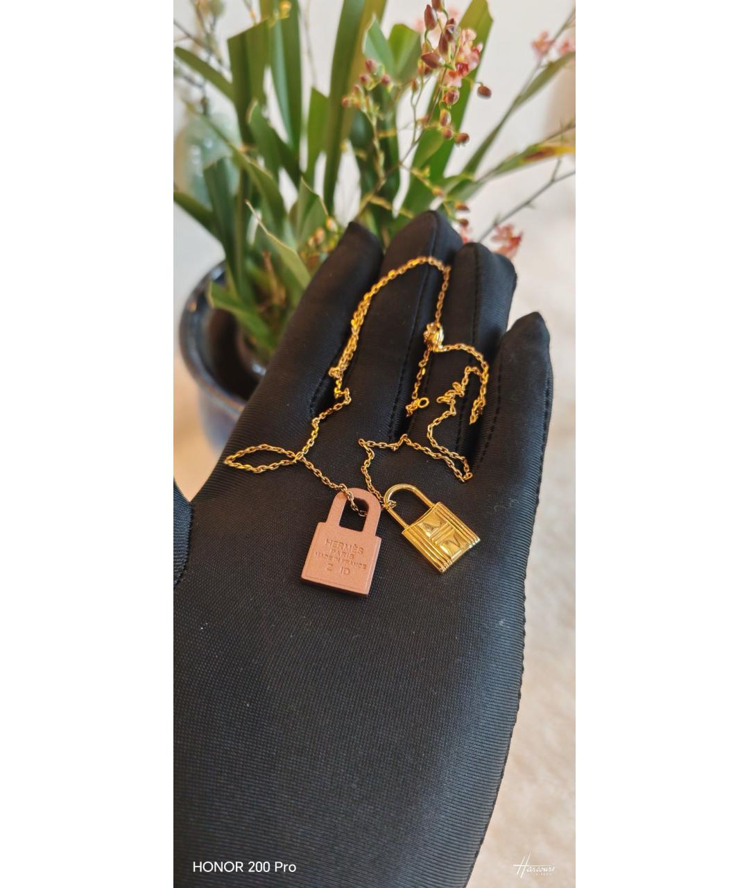 HERMES Золотое колье, фото 8