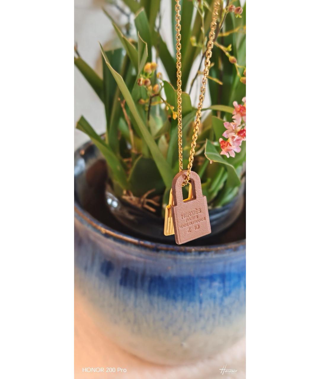 HERMES Золотое колье, фото 6