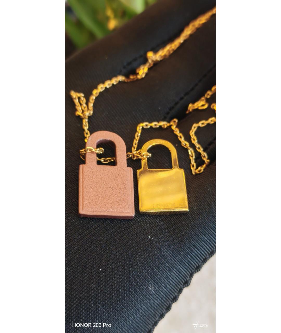 HERMES Золотое колье, фото 4