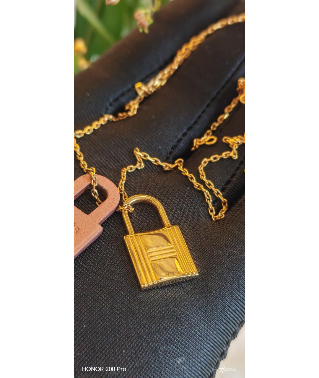 HERMES Золотое колье, фото 3