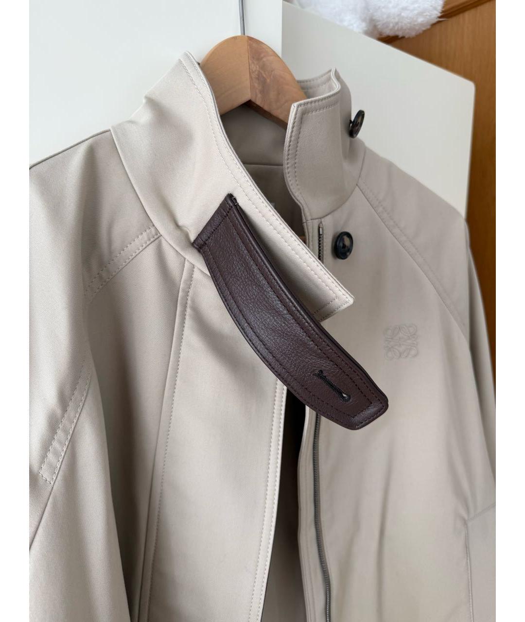 LOEWE Бежевый хлопковый тренч/плащ, фото 6