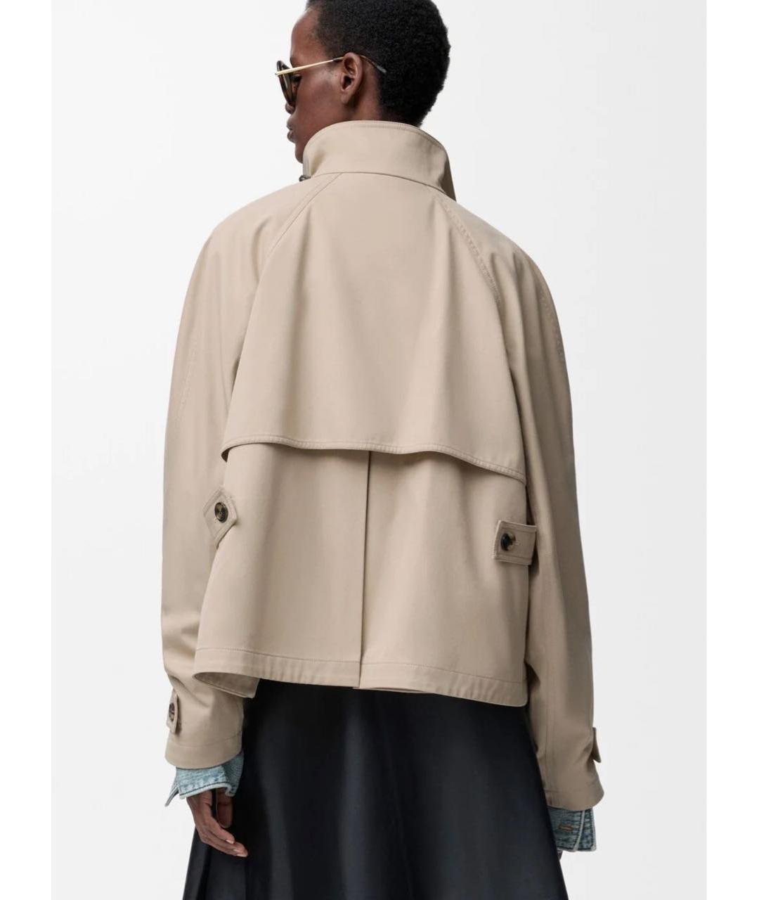 LOEWE Бежевый хлопковый тренч/плащ, фото 8