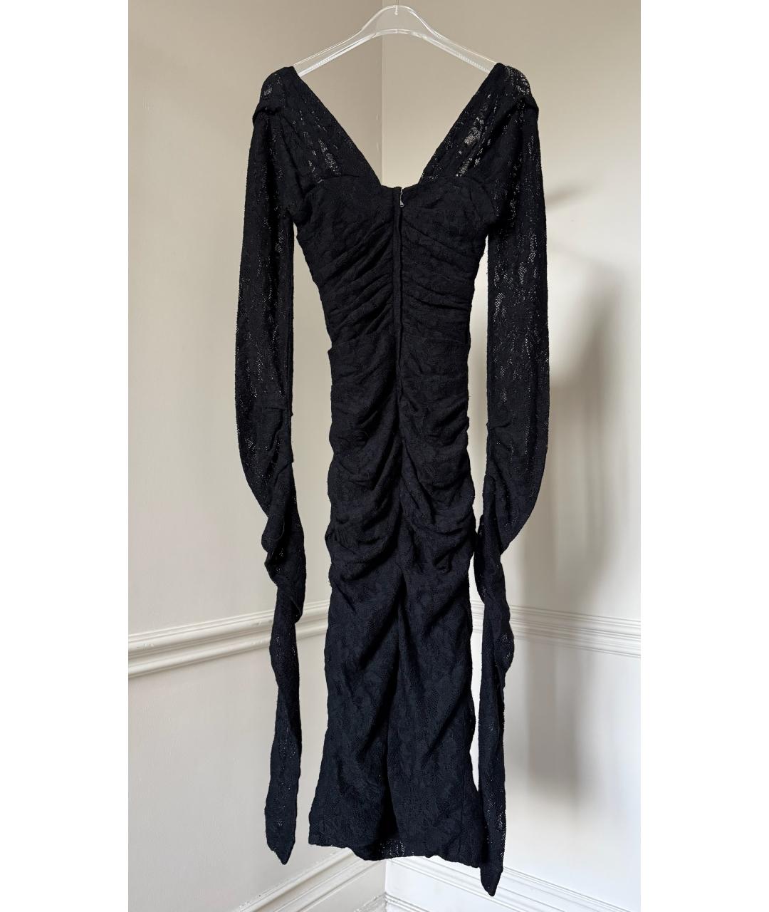 DOLCE&GABBANA Черное вечернее платье, фото 2