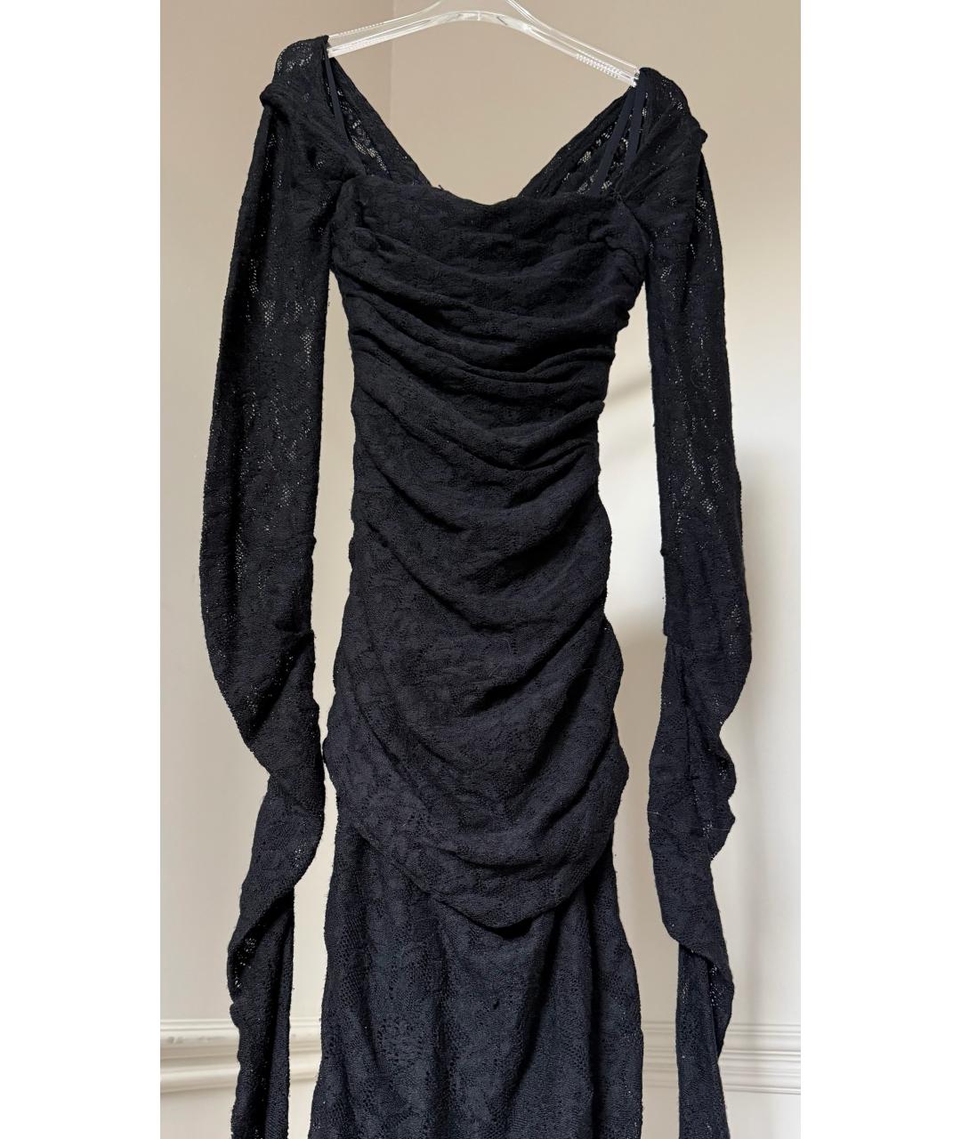 DOLCE&GABBANA Черное вечернее платье, фото 5