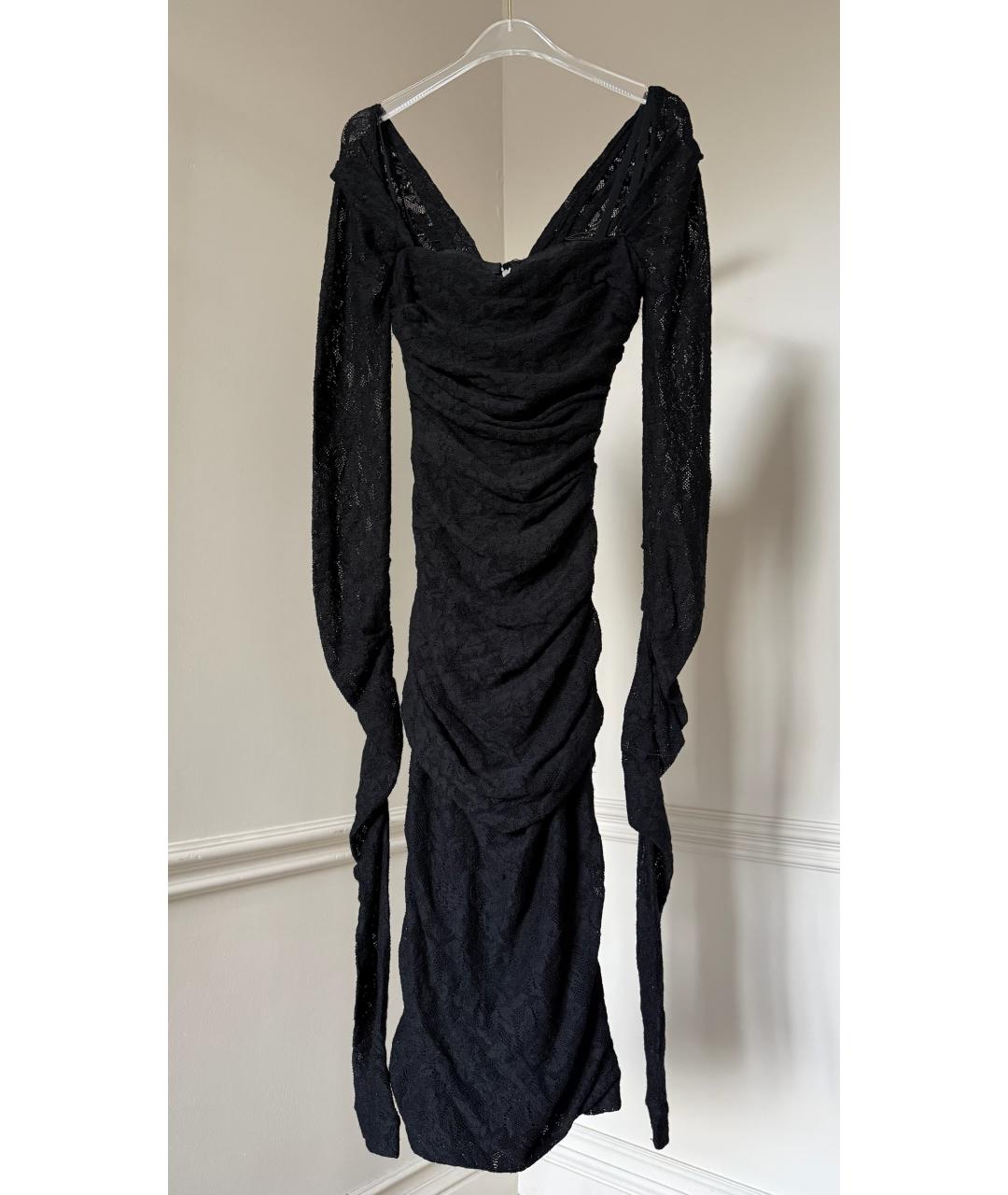 DOLCE&GABBANA Черное вечернее платье, фото 8