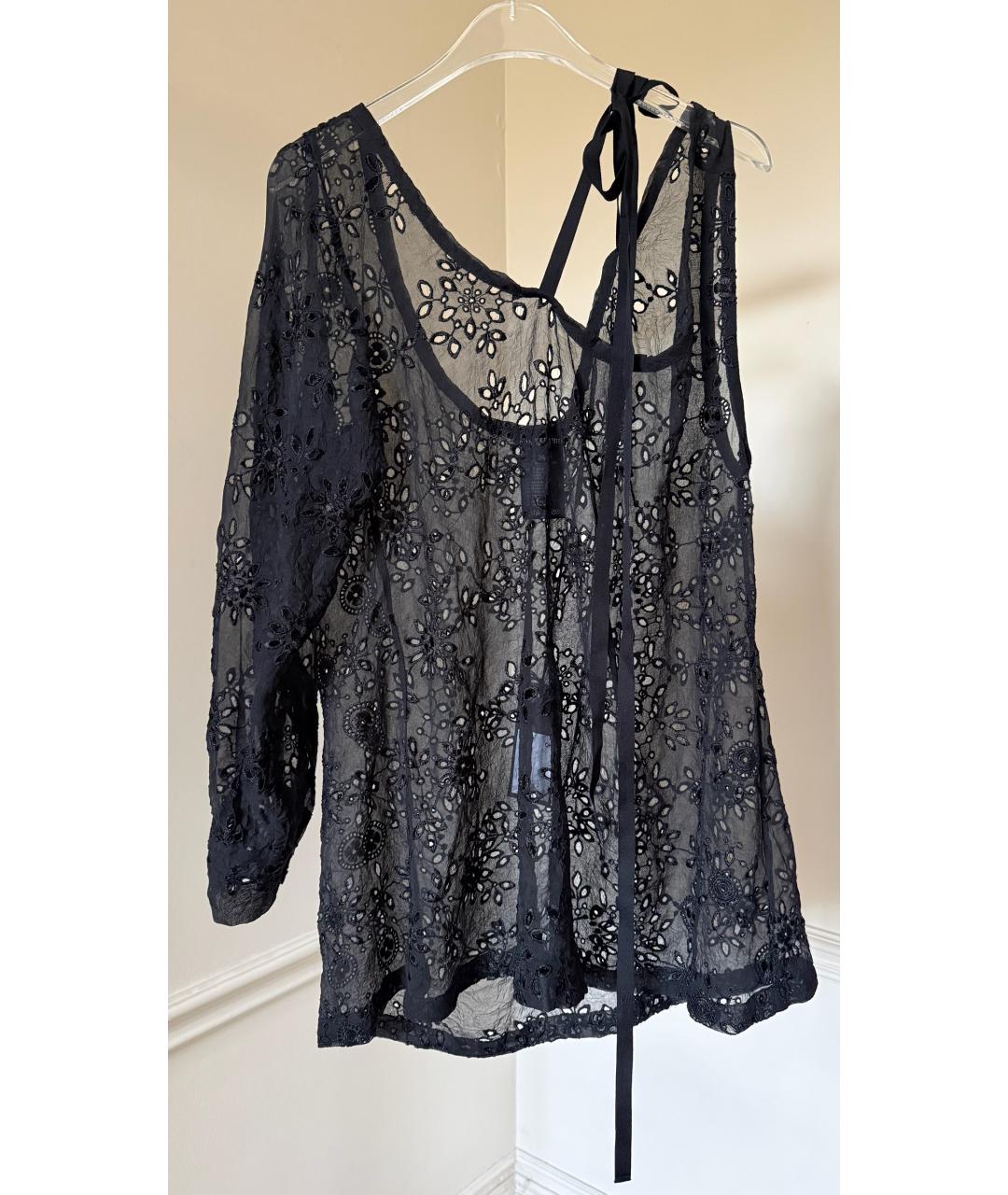 ANN DEMEULEMEESTER Черная футболка, фото 6