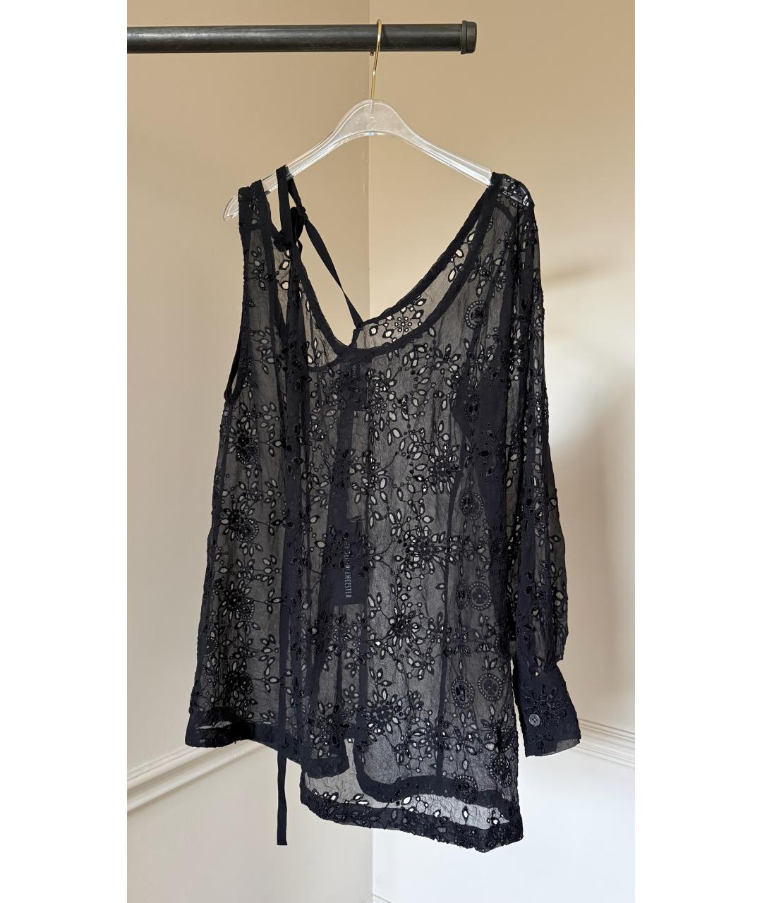 ANN DEMEULEMEESTER Черная футболка, фото 2