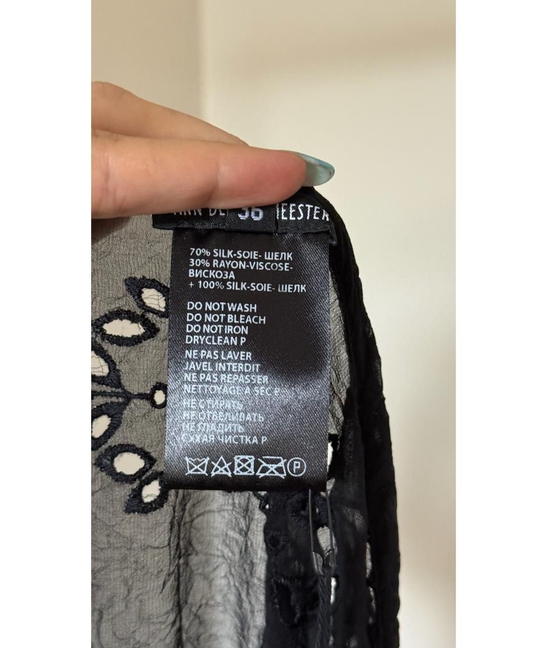 ANN DEMEULEMEESTER Черная футболка, фото 5