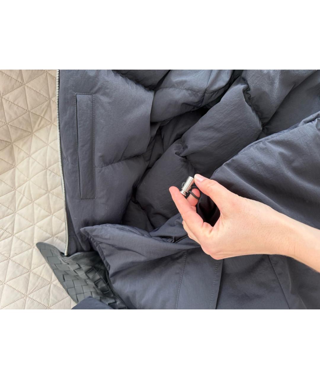 BOTTEGA VENETA Черная полиэстеровая куртка, фото 5