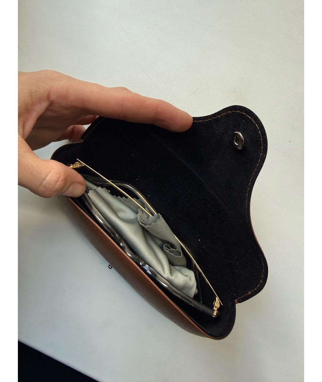 RAY BAN Бежевые пластиковые солнцезащитные очки, фото 6