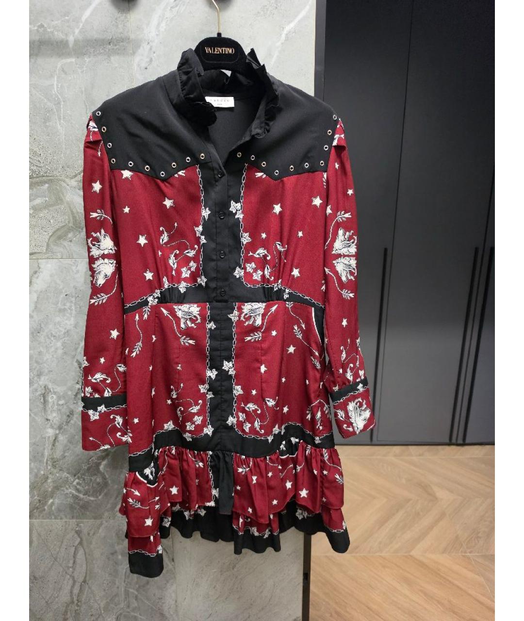 SANDRO Мульти полиэстеровое повседневное платье, фото 5