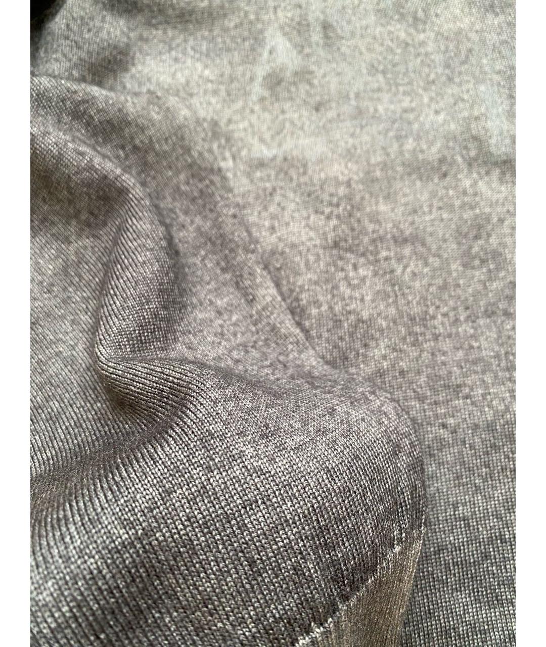 ARMANI JEANS Серый шерстяной джемпер / свитер, фото 4