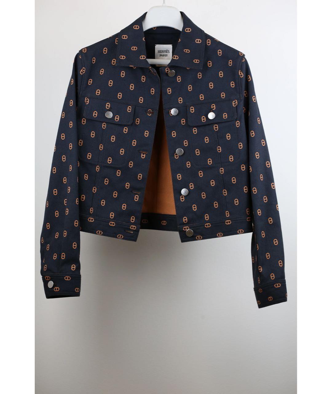 HERMES Черный деним жакет/пиджак, фото 2