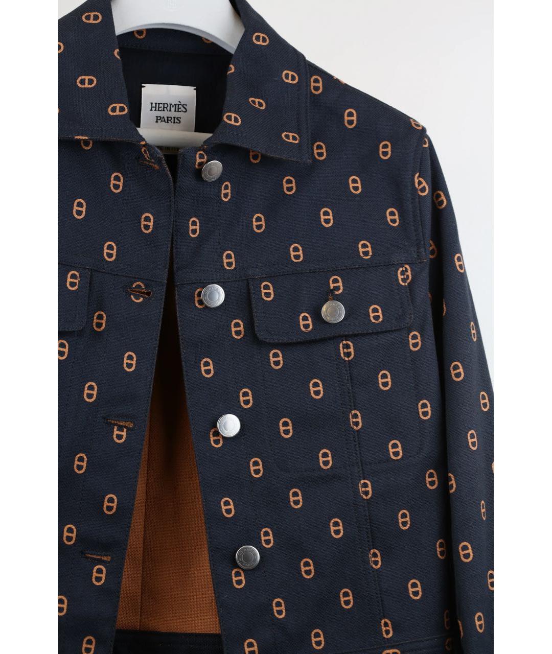 HERMES Черный деним жакет/пиджак, фото 3