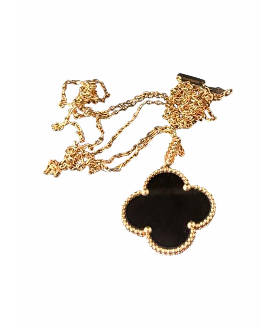 VAN CLEEF & ARPELS Черный кулон из желтого золота, фото 1