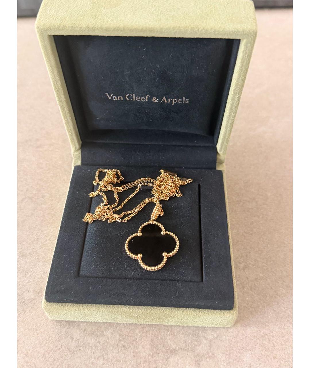 VAN CLEEF & ARPELS Черный кулон из желтого золота, фото 4