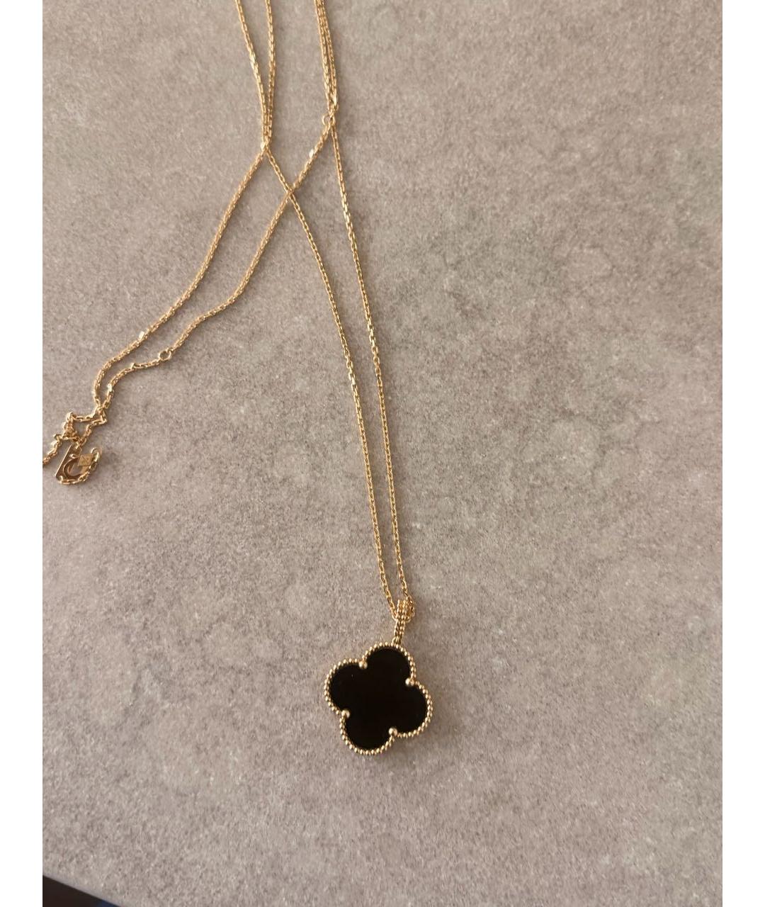 VAN CLEEF & ARPELS Черный кулон из желтого золота, фото 2