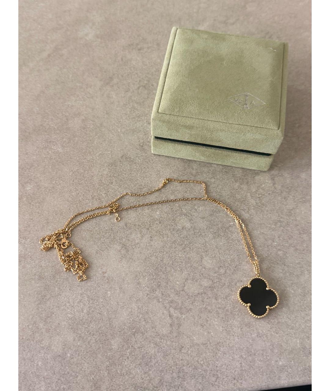 VAN CLEEF & ARPELS Черный кулон из желтого золота, фото 3