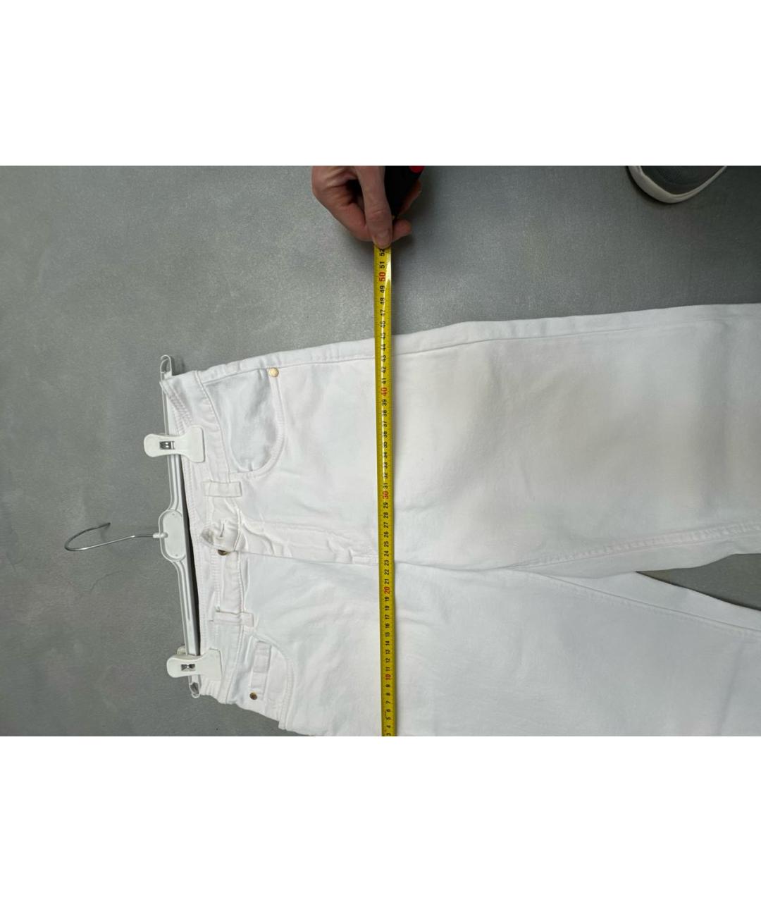 BRUNELLO CUCINELLI Белые прямые джинсы, фото 5