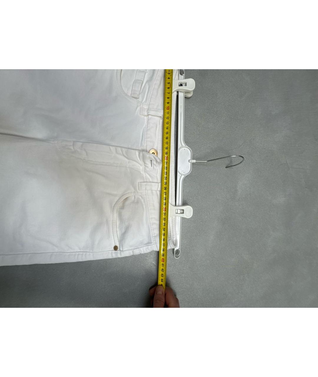 BRUNELLO CUCINELLI Белые прямые джинсы, фото 3