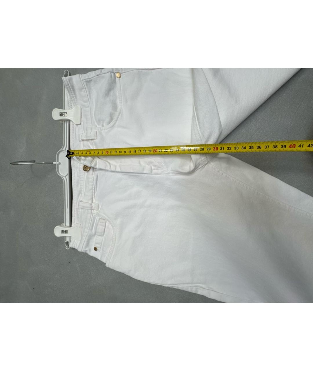 BRUNELLO CUCINELLI Белые прямые джинсы, фото 4