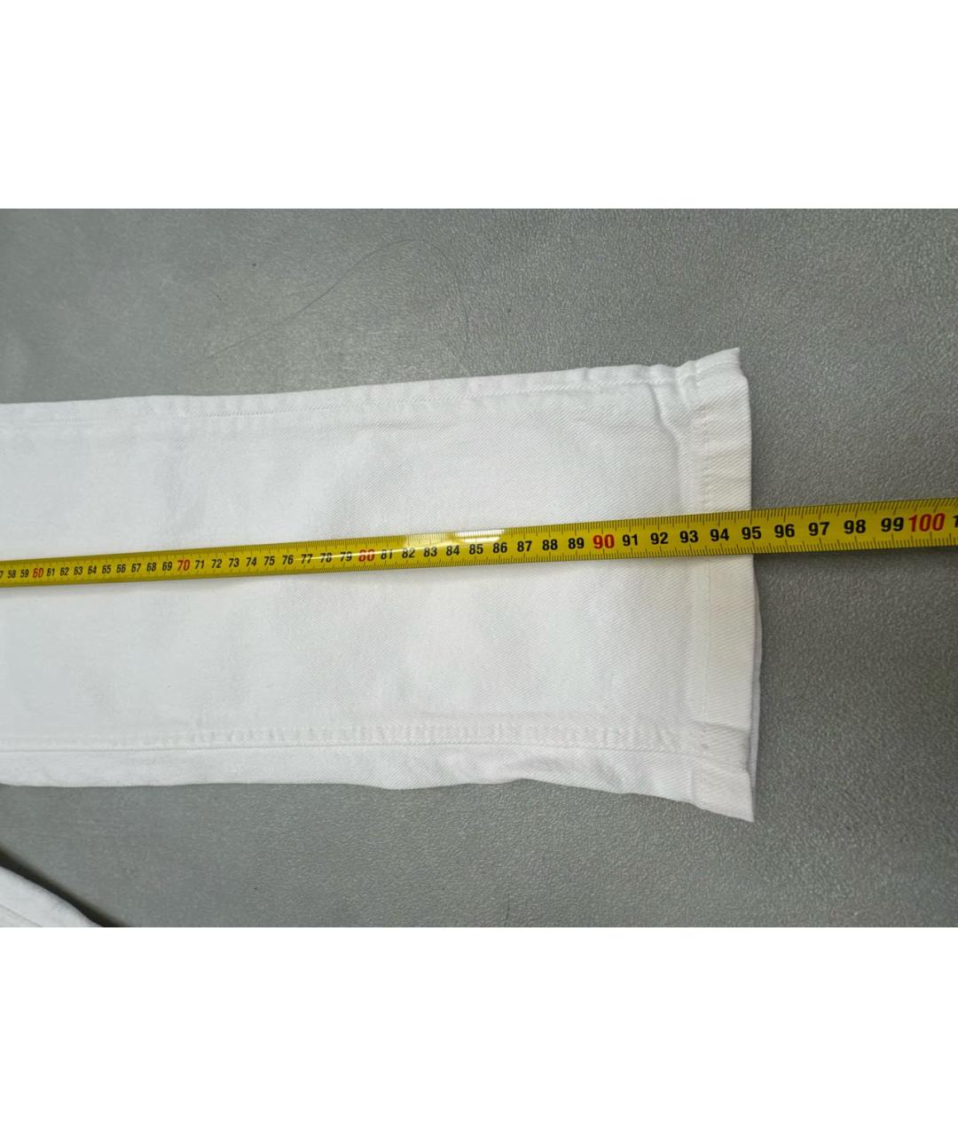 BRUNELLO CUCINELLI Белые прямые джинсы, фото 6