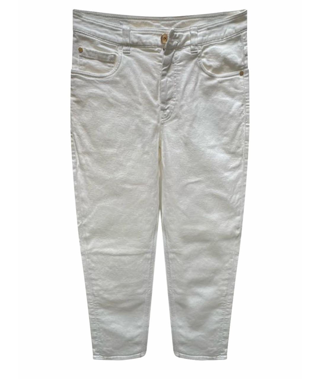 BRUNELLO CUCINELLI Белые прямые джинсы, фото 1