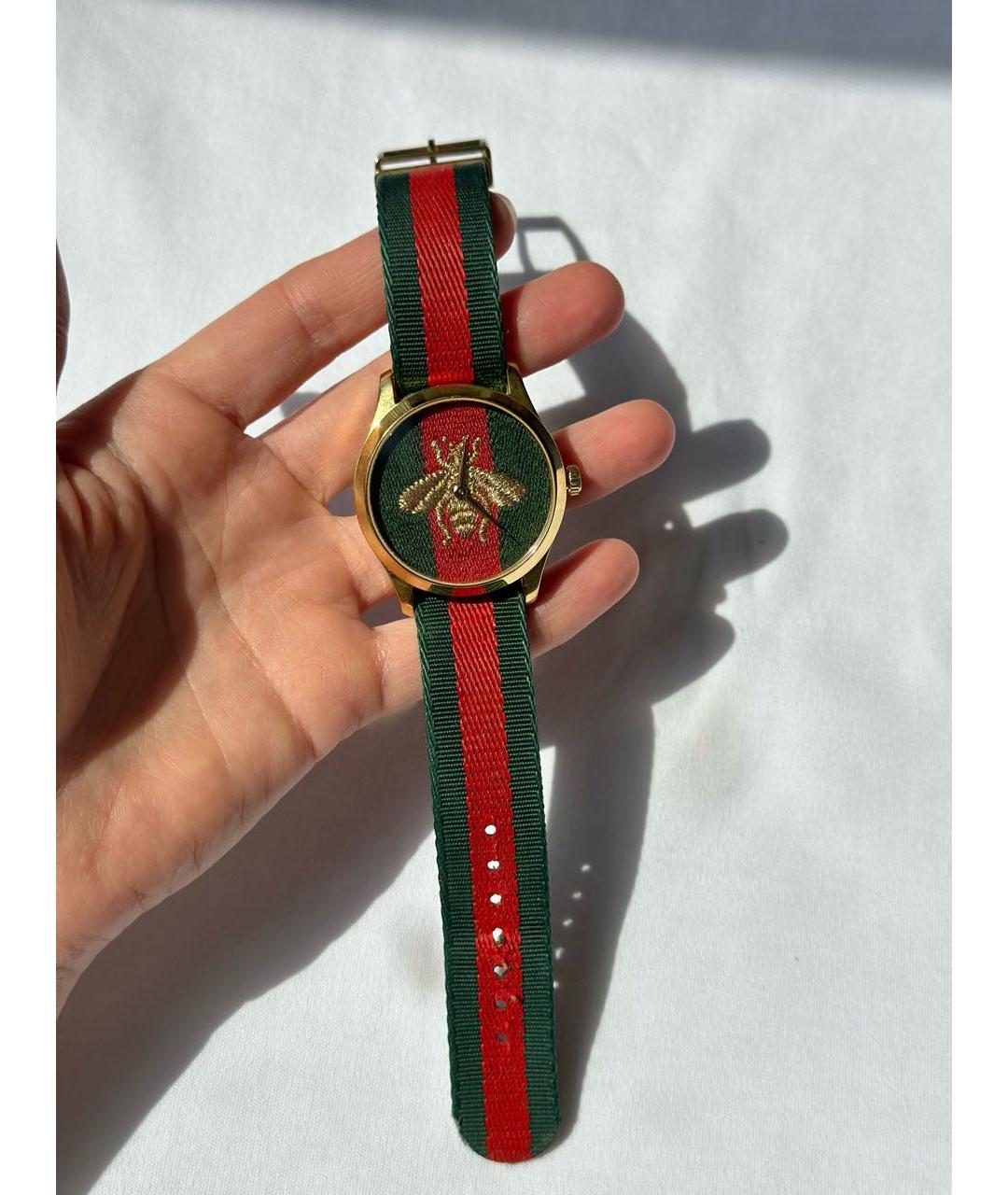 GUCCI Зеленые часы, фото 8