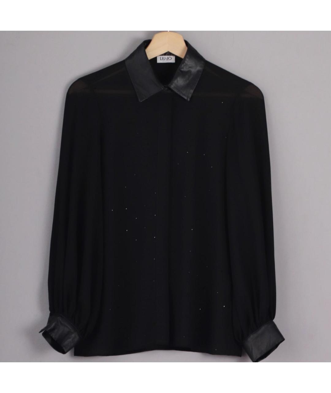 LIU JO Черная вискозная рубашка, фото 6
