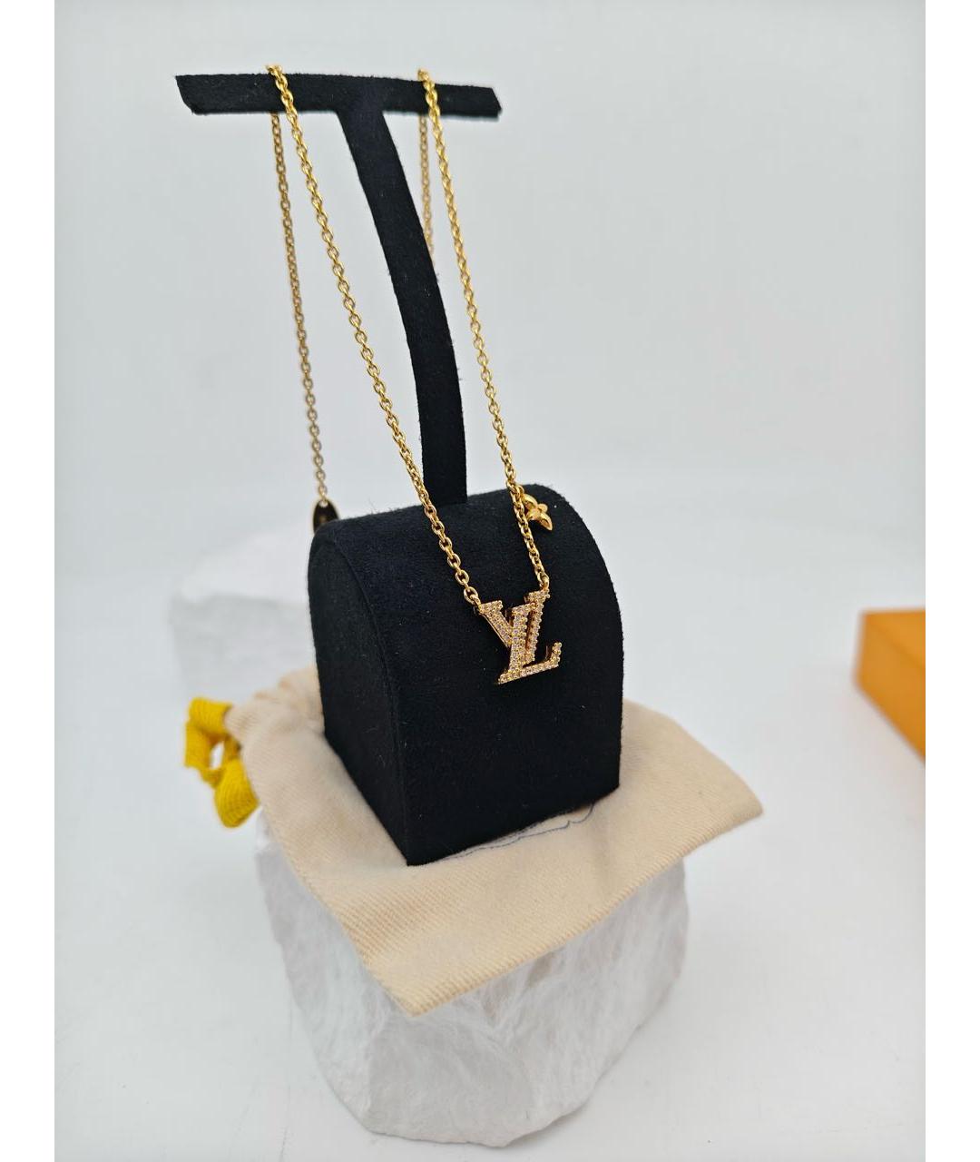 LOUIS VUITTON Золотое колье, фото 2