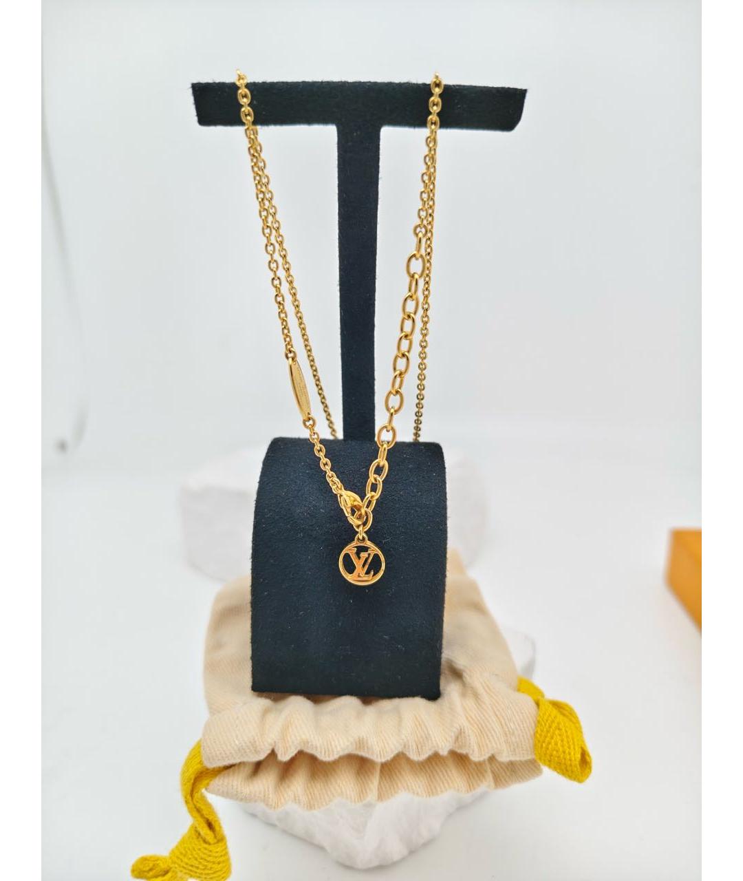 LOUIS VUITTON Золотое колье, фото 5
