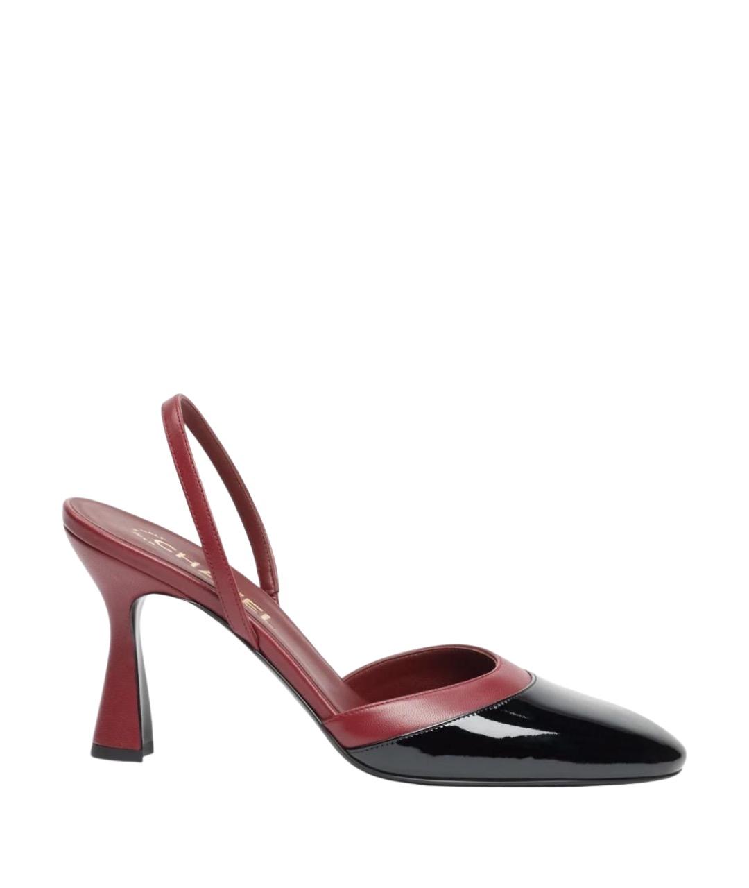 CHANEL Черные туфли из лакированной кожи, фото 1