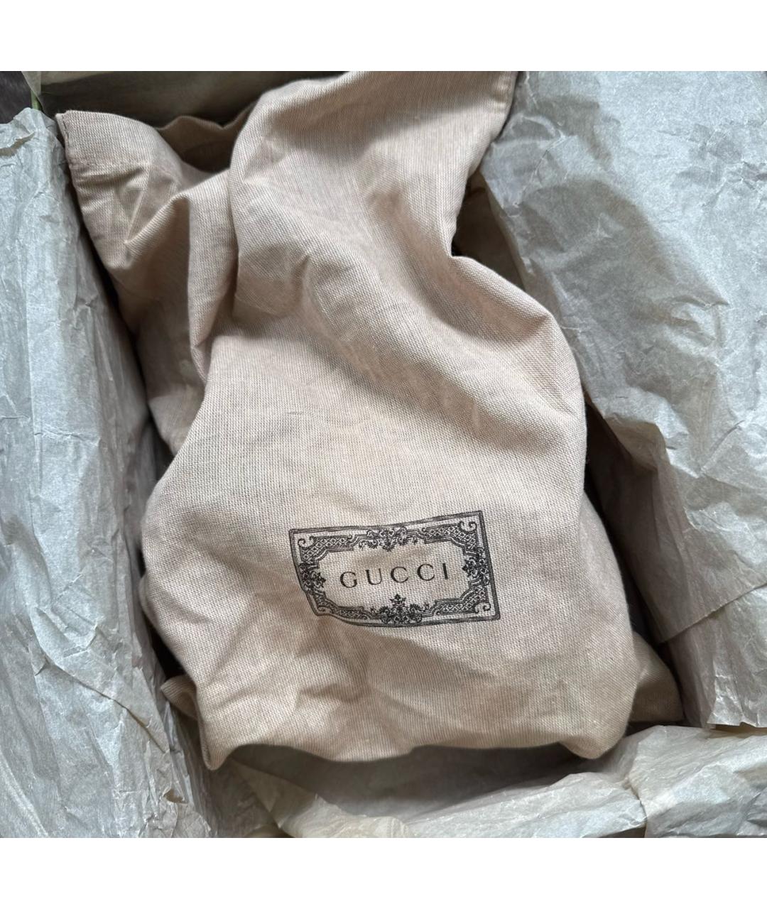 GUCCI Черные кожаные шлепанцы, фото 8